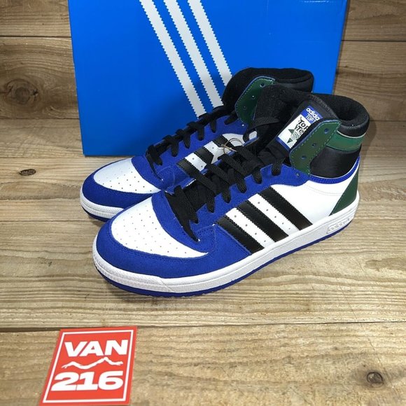 adidas Other - NEW: Men's Adidas Top Ten RB Basketball Shoes: Blue/Green/Black FZ6199